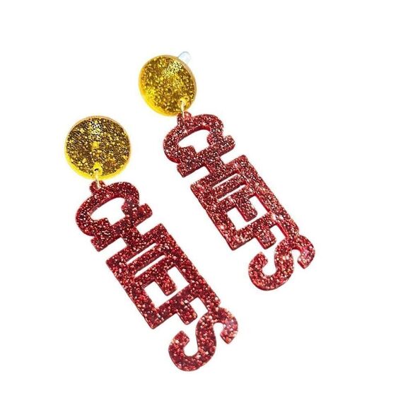 Chief acrylic‎ dangle Earrings - Picture 4 of 4